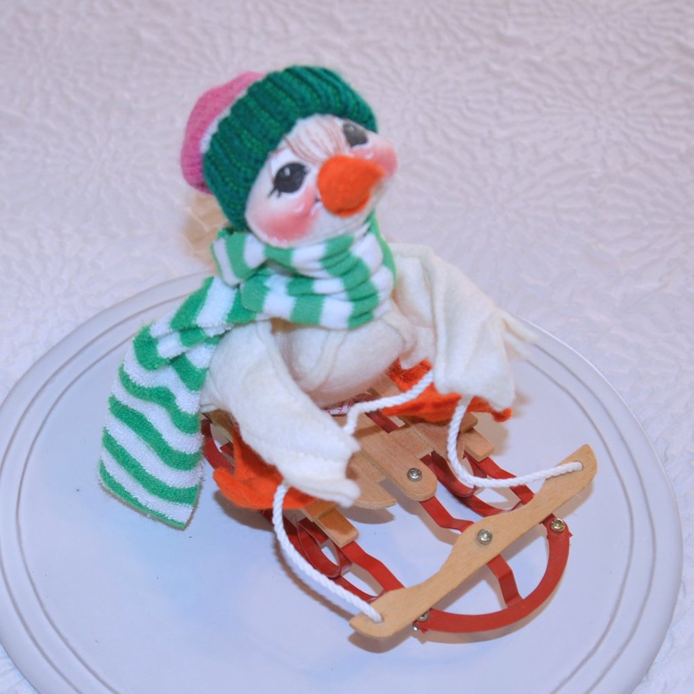 Vintage Annalee Sleigh Ride Christmas Duck